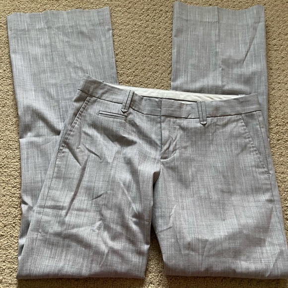 Gap Light Grey Houndstooth Hip Slung Fit Dress Pants in size 2 - Picture 6 of 10